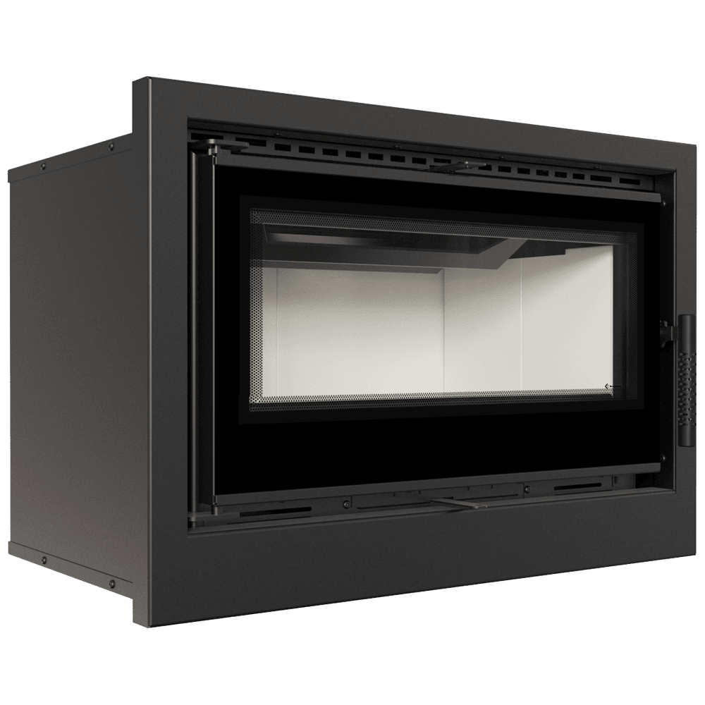 RECUPERADOR LENHA AR VENTILADO KRATKI ARKE 70 C/ ARO Ø150 8 KW