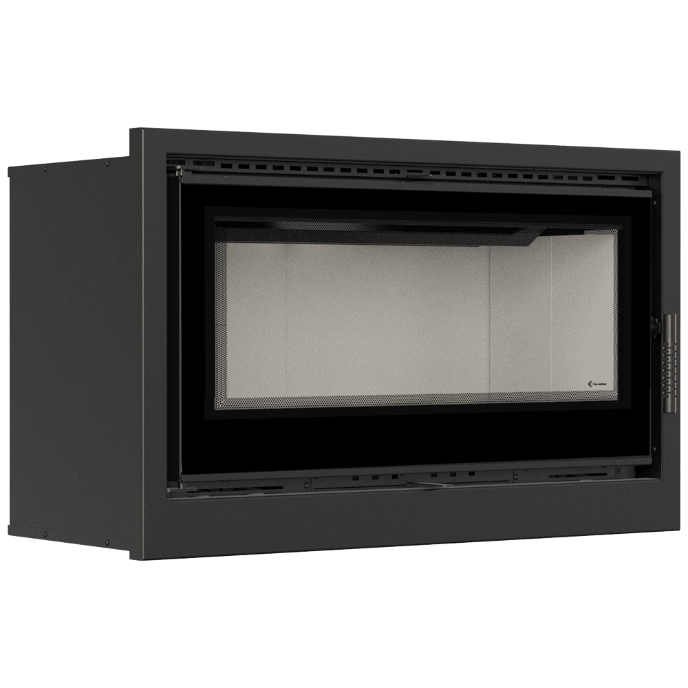 RECUPERADOR LENHA AR VENTILADO KRATKI ARKE 95 C/ ARO Ø200 14 KW