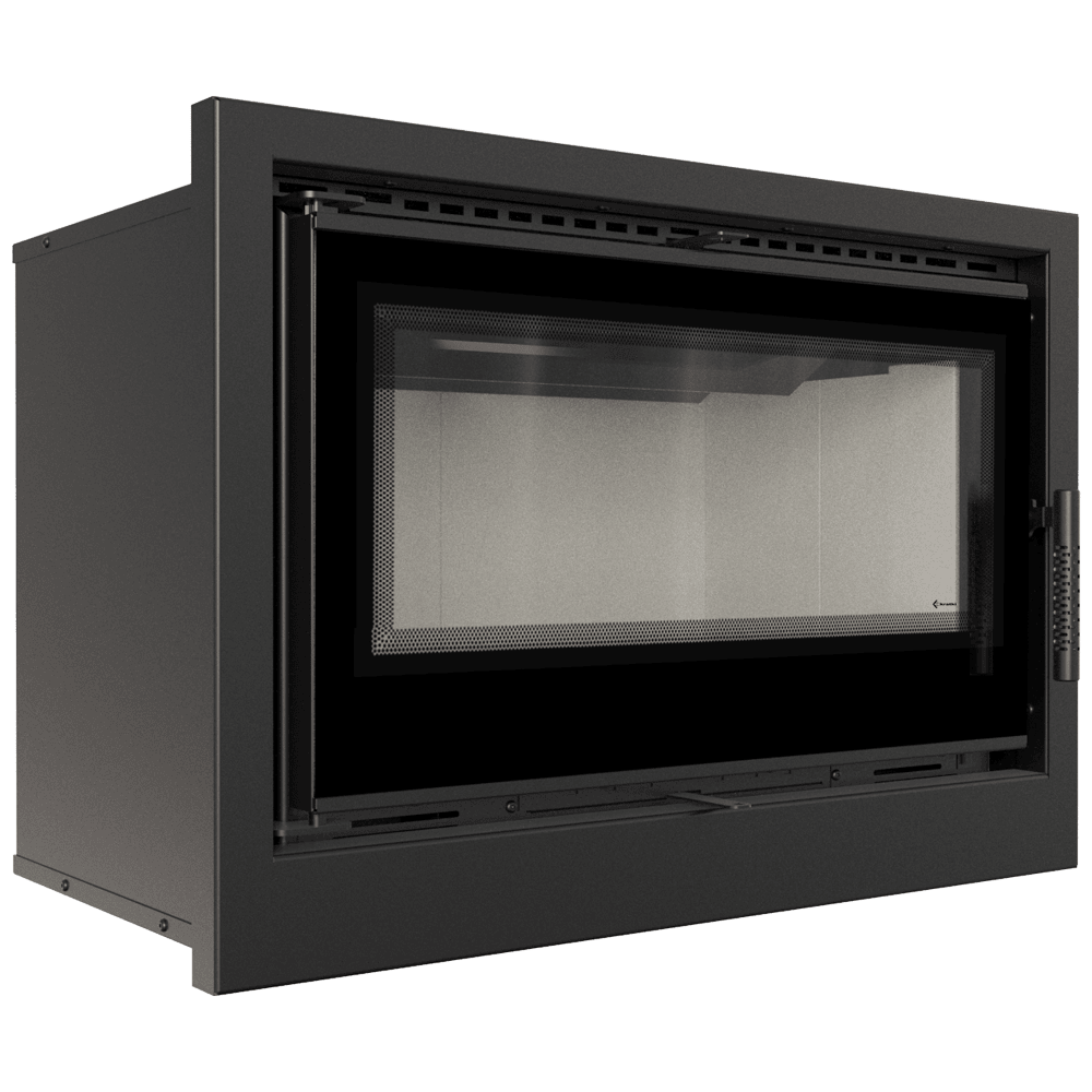 RECUPERADOR LENHA AR VENTILADO KRATKI ARKE 75 C/ ARO Ø150 8 KW