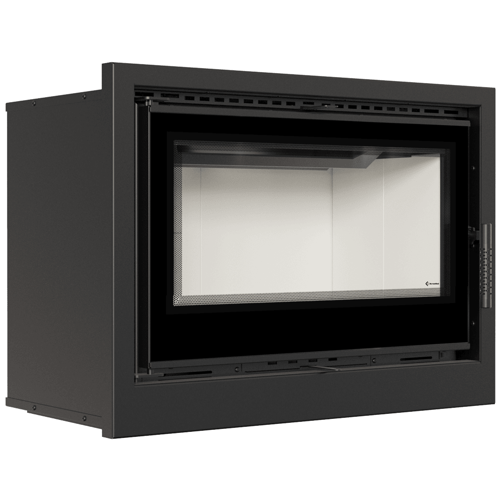 RECUPERADOR LENHA AR VENTILADO KRATKI ARKE 80 C/ ARO Ø200 12 KW