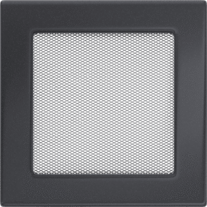 GRELHA VENTILAÇÃO P/LAREIRA GRAFITE 17x17CM