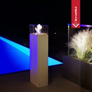 LAREIRA BIOETANOL CHÃO INTERIOR/EXTERIOR KRATKI ROMEO BRANCA