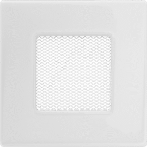 GRELHA VENTILAÇÃO P/LAREIRA BRANCA 11x11CM