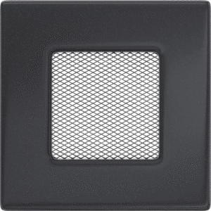 GRELHA VENTILAÇÃO P/LAREIRA GRAFITE 11X11CM