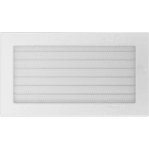 GRELHA VENTILAÇÃO P/LAREIRA C/ PERSIANA BRANCA 17x30CM
