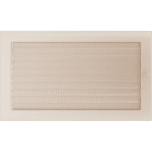 GRELHA VENTILAÇÃO P/LAREIRA C/ PERSIANA CREME 22x37CM