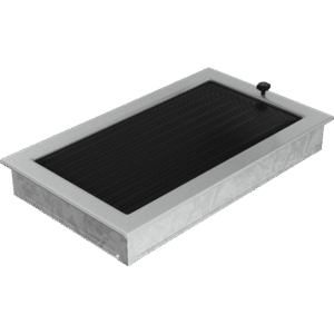 GRELHA VENTILAÇÃO PARA LAREIRA COM PERSIANA INOX 22x37CM