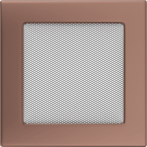 GRELHA VENTILAÇÃO P/LAREIRA LATÃO GALVANIZADO 17X17CM