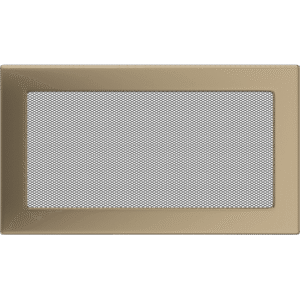 GRELHA VENTILAÇÃO P/LAREIRA DOURADO GALVANIZADO 17X30CM