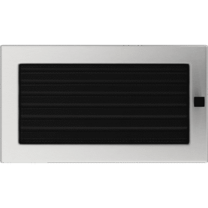 GRELHA VENTILAÇÃO PARA LAREIRA COM PERSIANA INOX 17x30CM