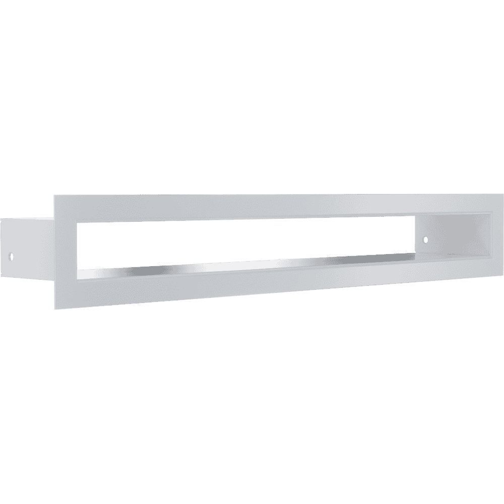GRELHA DE VENTILAÇÃO PARA LAREIRA TUNEL BRANCA 6X40CM