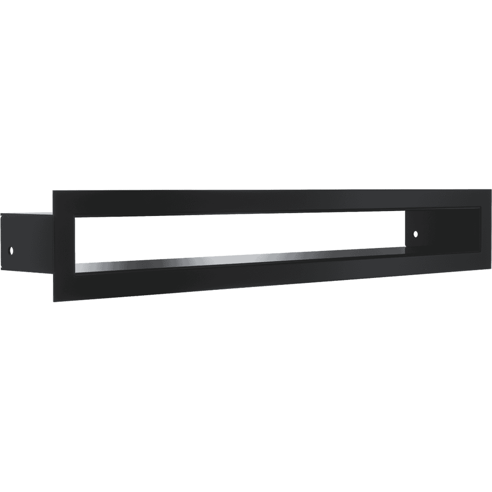 GRELHA DE VENTILAÇÃO PARA LAREIRA TUNEL PRETA 6X40CM