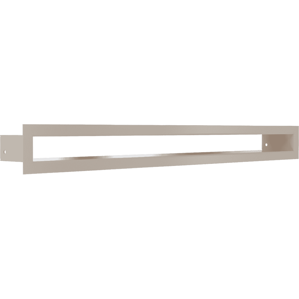 GRELHA DE VENTILAÇÃO PARA LAREIRA TUNEL CREME 6X60CM