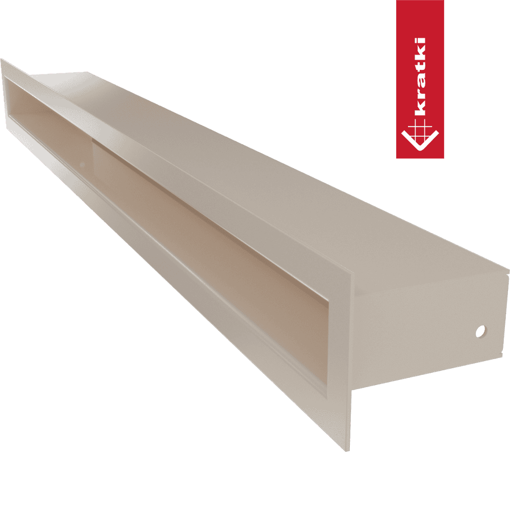 GRELHA DE VENTILAÇÃO PARA LAREIRA TUNEL CREME 6X60CM - Image 2