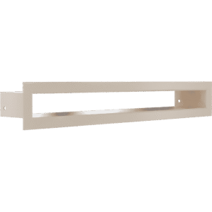 GRELHA DE VENTILAÇÃO PARA LAREIRA TUNEL CREME 6X40CM
