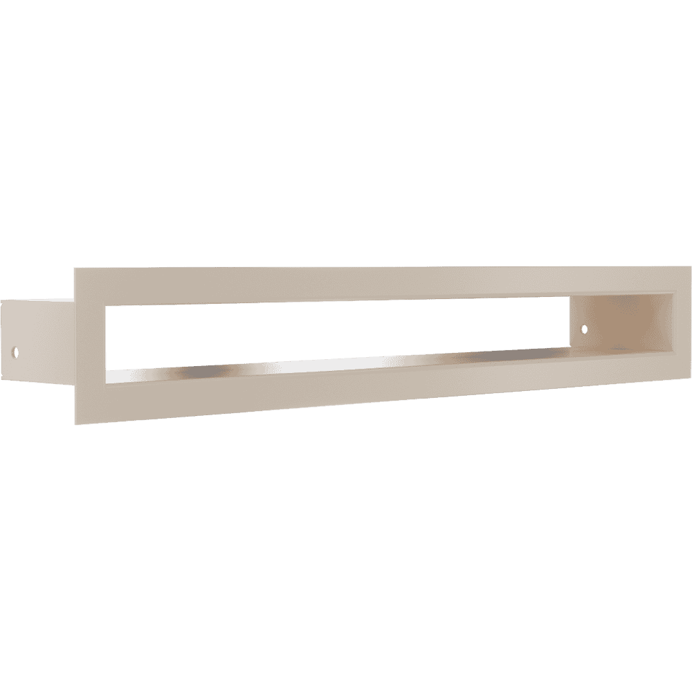 GRELHA DE VENTILAÇÃO PARA LAREIRA TUNEL CREME 6X40CM