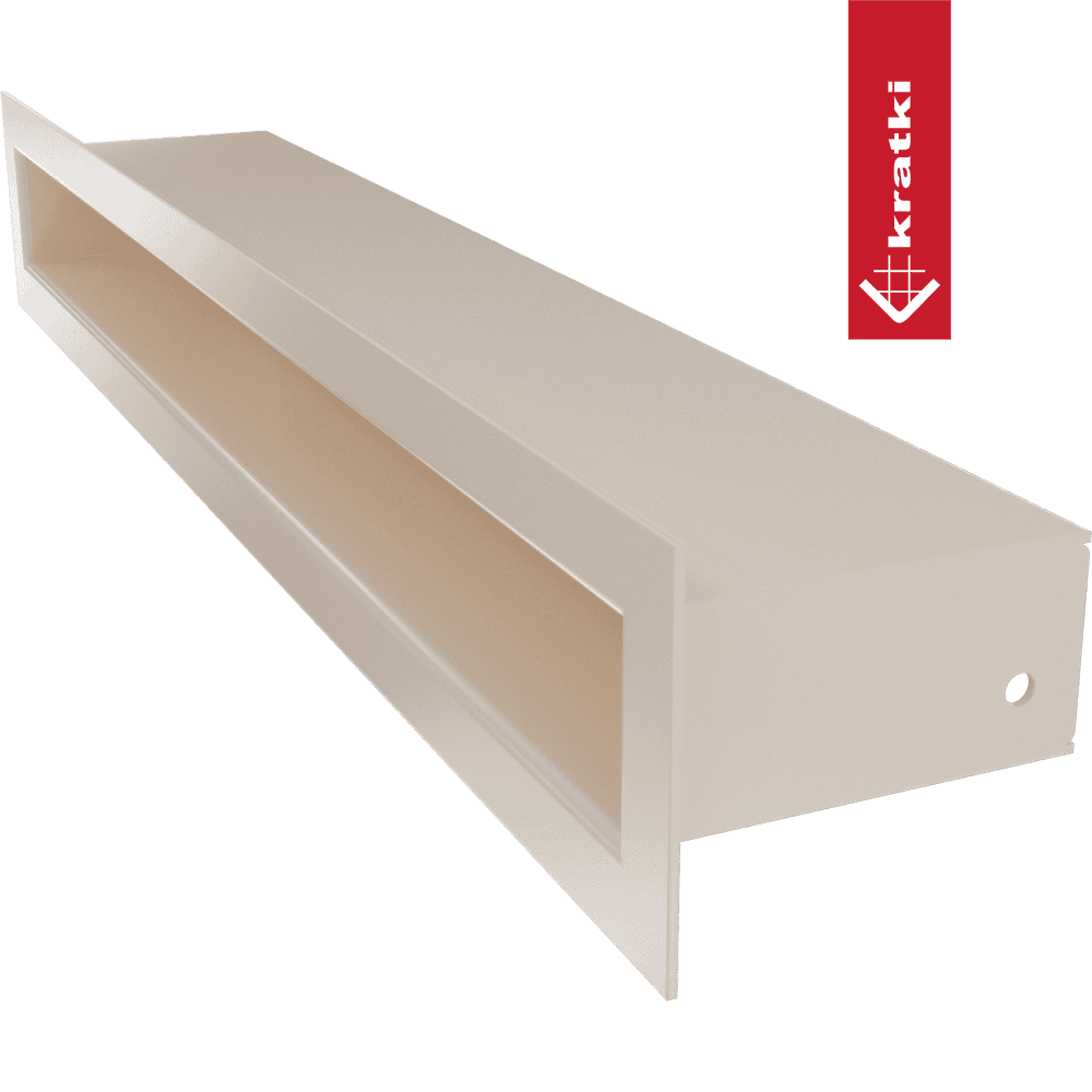 GRELHA DE VENTILAÇÃO PARA LAREIRA TUNEL CREME 6X40CM - Image 2