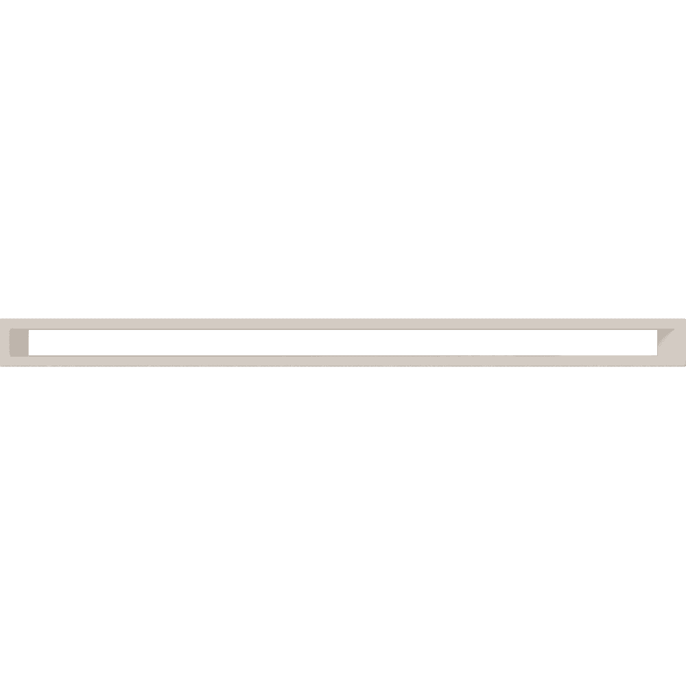 GRELHA DE VENTILAÇÃO PARA LAREIRA TUNEL CREME 6X100CM