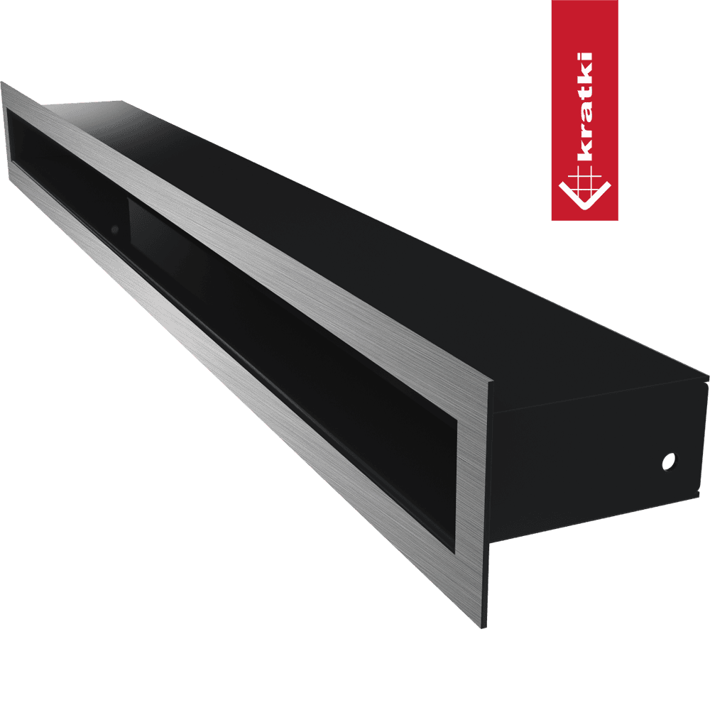 GRELHA DE VENTILAÇÃO PARA LAREIRA TUNEL INOX 6X60CM - Image 2