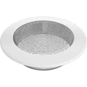 GRELHA DE VENTILAÇÃO REDONDA BRANCA 150 MM