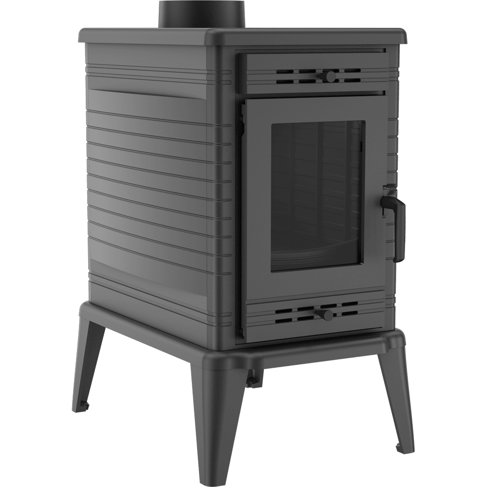 SALAMANDRA LENHA KRATKI KOZA K10 Ø150 9.5KW