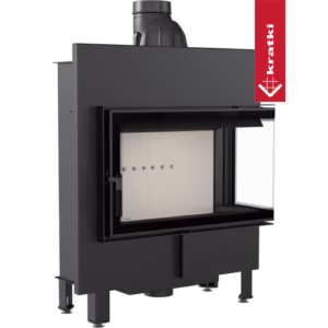RECUPERADOR LENHA AR CANTO DIREITO KRATKI LUCY 14 SLIM Ø160 10KW