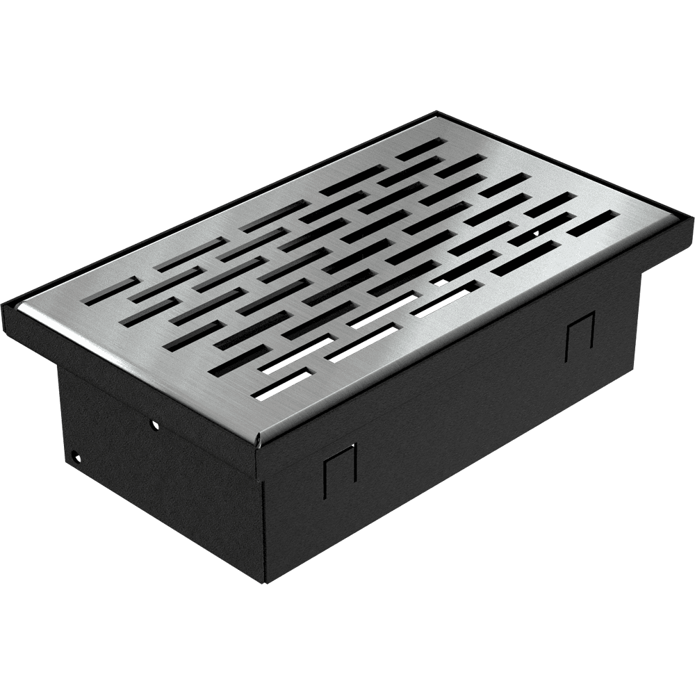 GRELHA VENTILAÇÃO PARA PAVIMENTO INOX 11X17CM