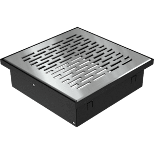 GRELHA VENTILAÇÃO PARA PAVIMENTO INOX 17X17CM