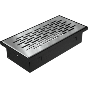 GRELHA VENTILAÇÃO PARA PAVIMENTO INOX 9X20CM