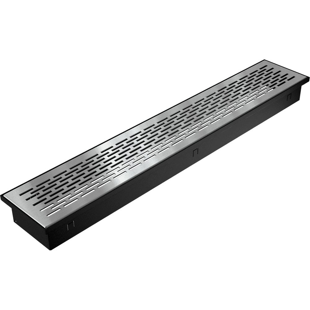 GRELHA VENTILAÇÃO PARA PAVIMENTO INOX 9X60CM