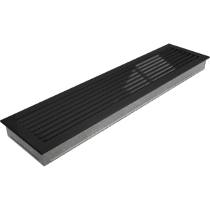 GRELHA VENTILAÇÃO FRESH PRETA 17X70CM