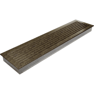GRELHA VENTILAÇÃO FRESH PRETO E DOURADO 17X70CM