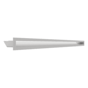 GRELHA VENTILAÇÃO PARA LAREIRA LUFT BRANCA 6X100CM 45S