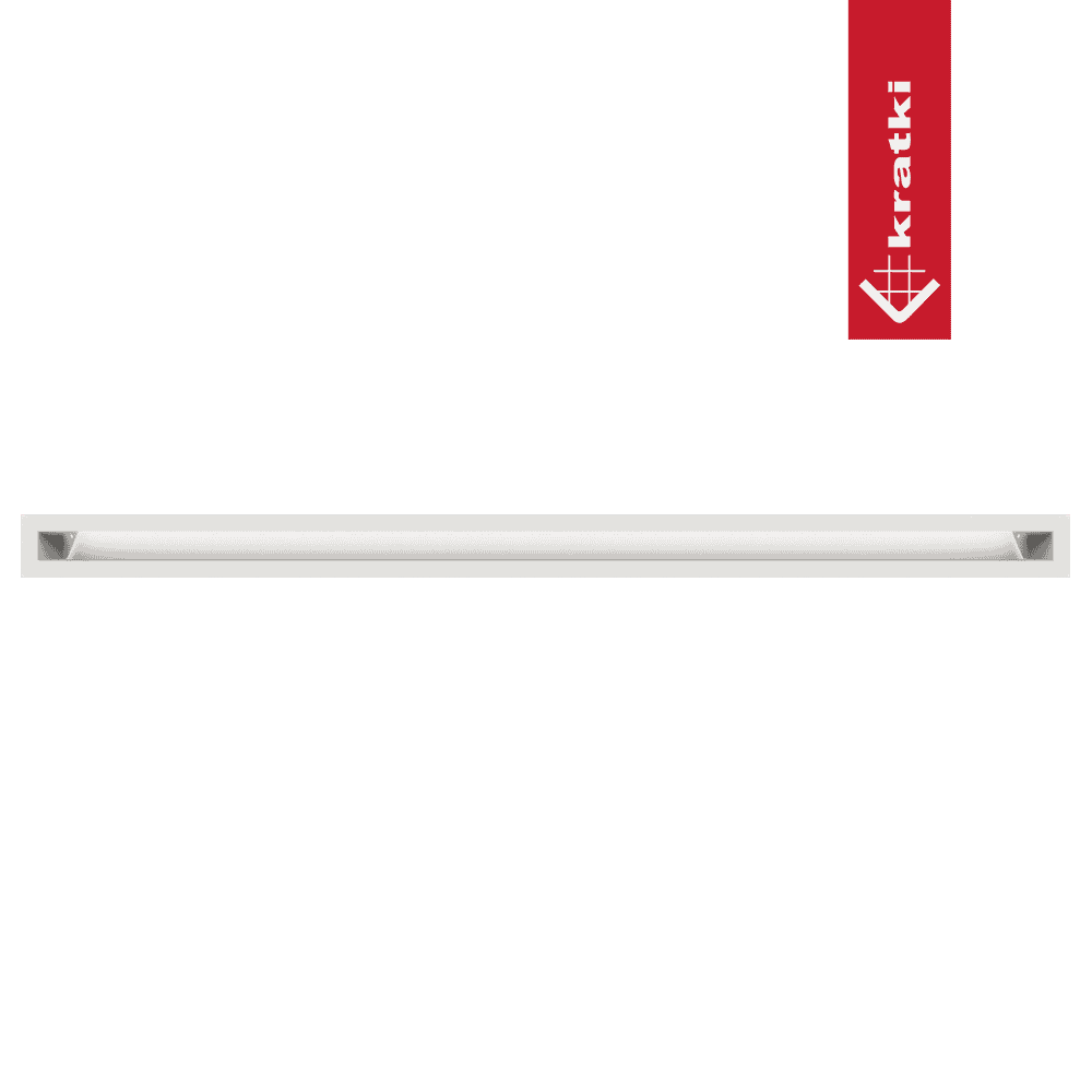 GRELHA VENTILAÇÃO PARA LAREIRA LUFT BRANCA 6X100CM 45S - Image 2