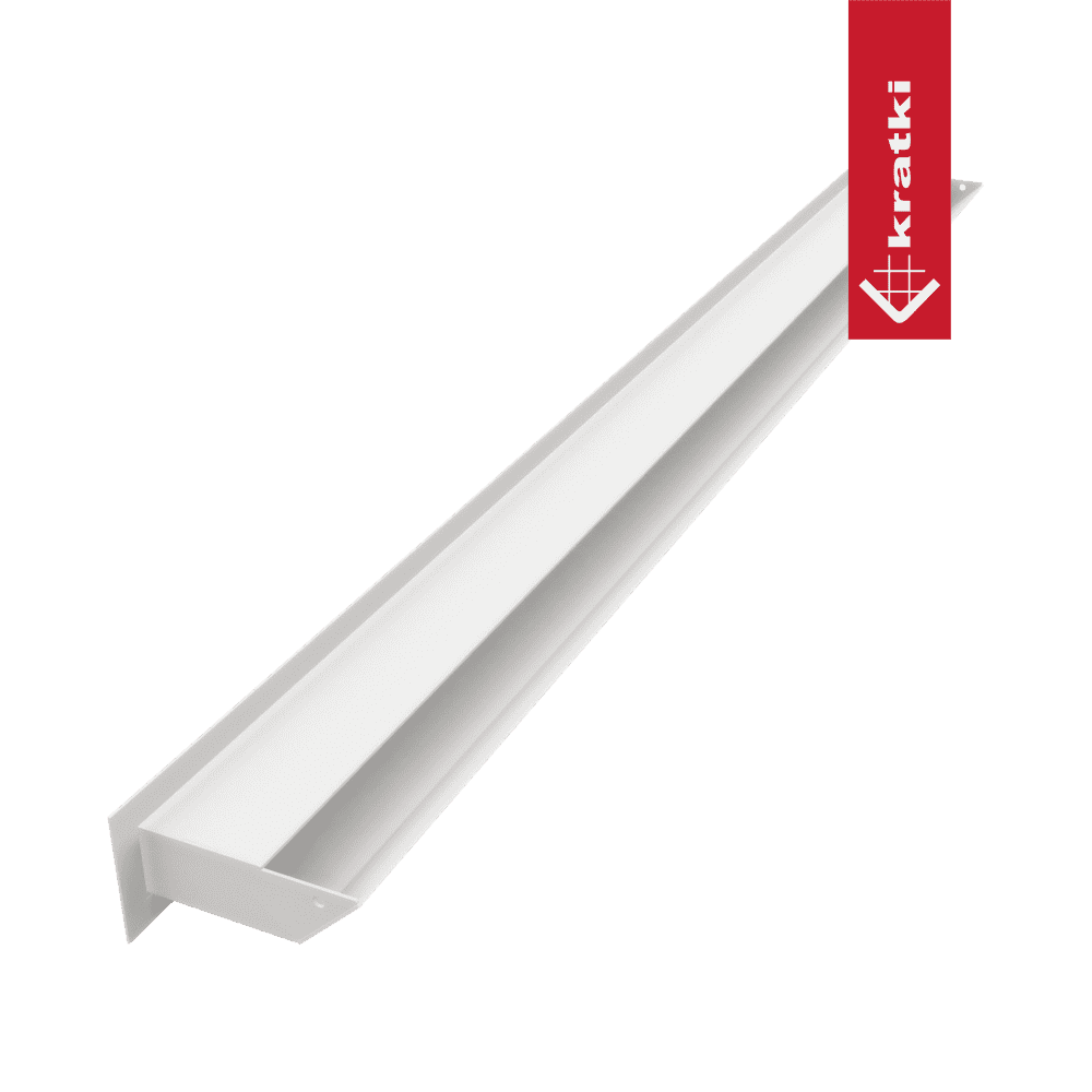 GRELHA VENTILAÇÃO PARA LAREIRA LUFT BRANCA 6X100CM 45S - Image 4