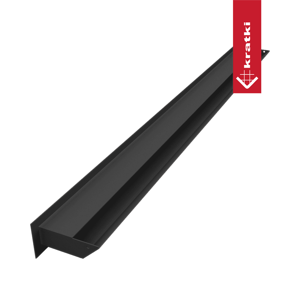 GRELHA VENTILAÇÃO PARA LAREIRA LUFT PRETA 6X100CM 45S - Image 3