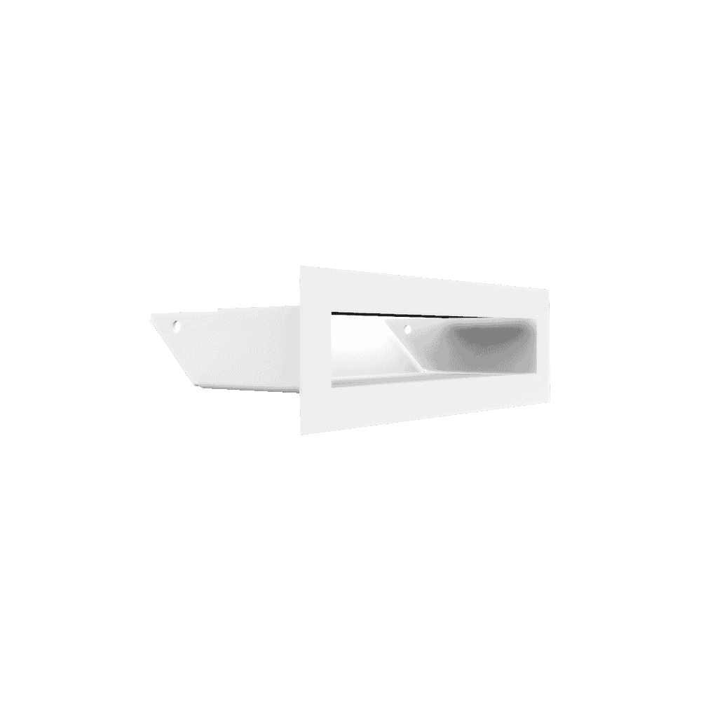 GRELHA VENTILAÇÃO PARA LAREIRA LUFT BRANCA 6X20CM 45S