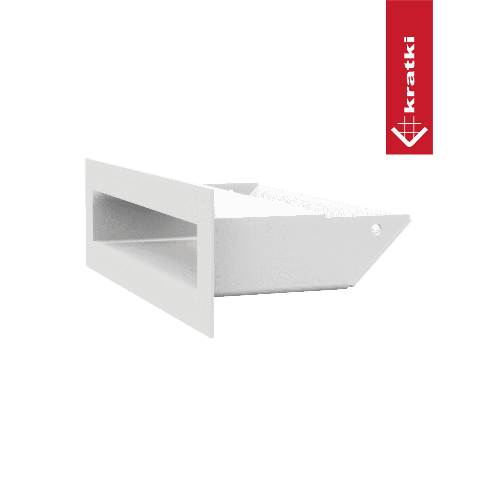 GRELHA VENTILAÇÃO PARA LAREIRA LUFT BRANCA 6X20CM 45S - Image 2