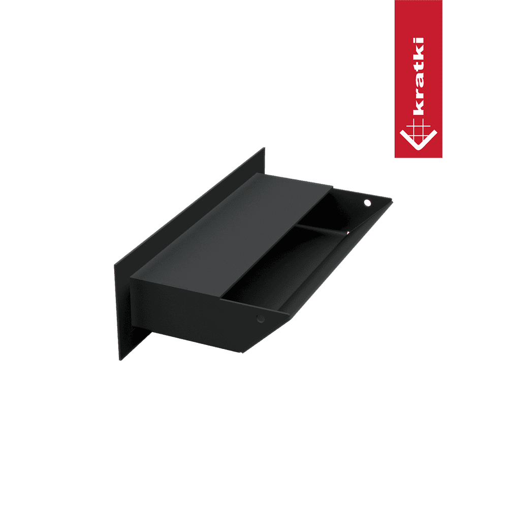 GRELHA VENTILAÇÃO PARA LAREIRA LUFT PRETA 6X20CM 45S - Image 2