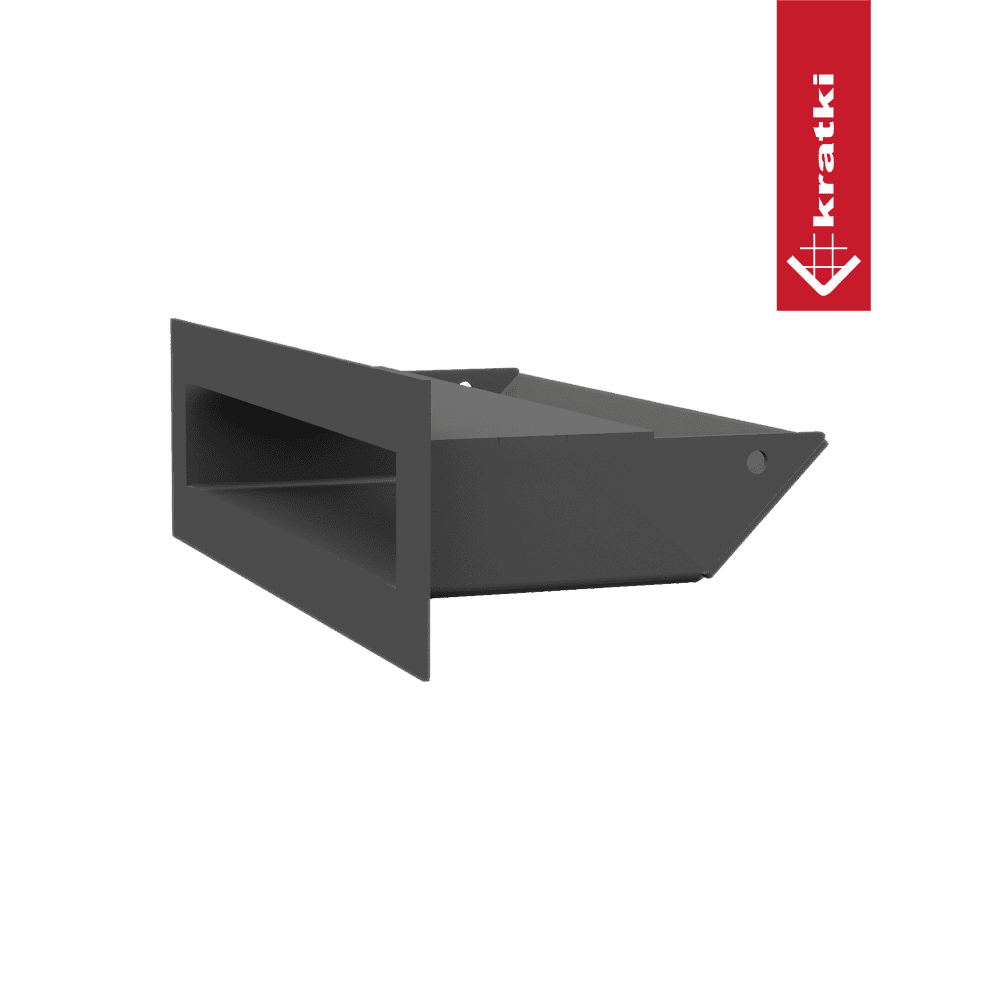 GRELHA VENTILAÇÃO PARA LAREIRA LUFT GRAFITE 6X20CM 45S - Image 3