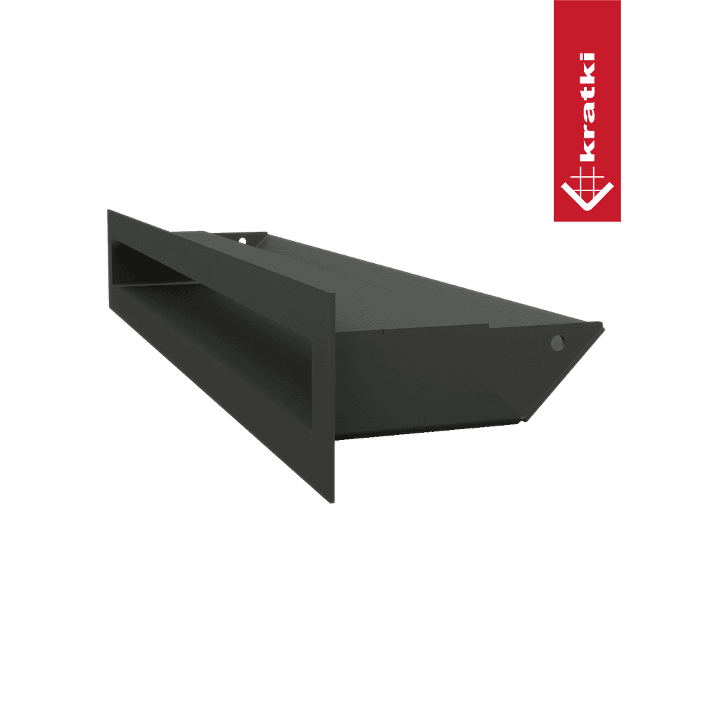 GRELHA VENTILAÇÃO PARA LAREIRA LUFT PRETA 6X40CM 45S - Image 2