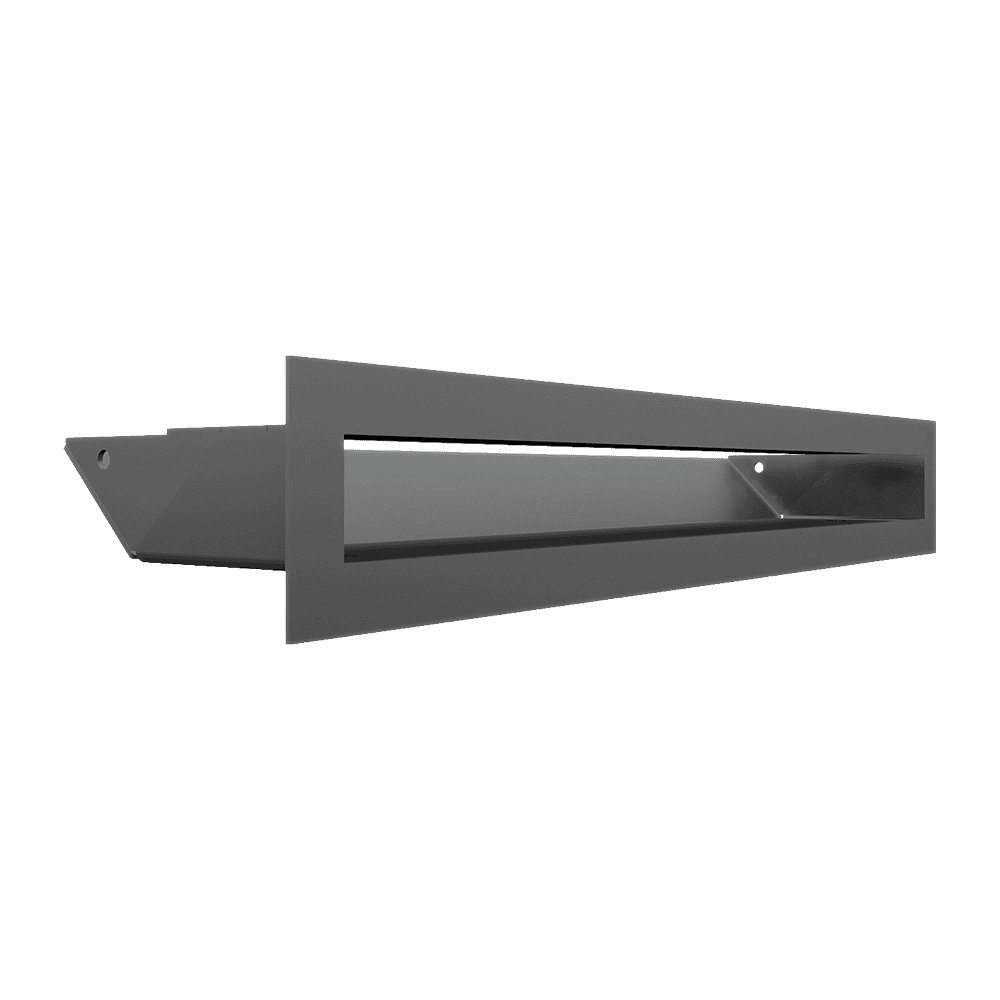 GRELHA VENTILAÇÃO PARA LAREIRA LUFT GRAFITE 6X40CM 45S