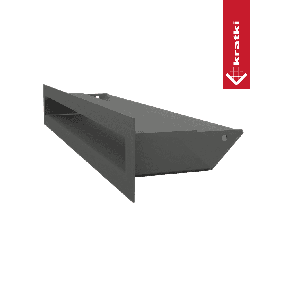 GRELHA VENTILAÇÃO PARA LAREIRA LUFT GRAFITE 6X40CM 45S - Image 2