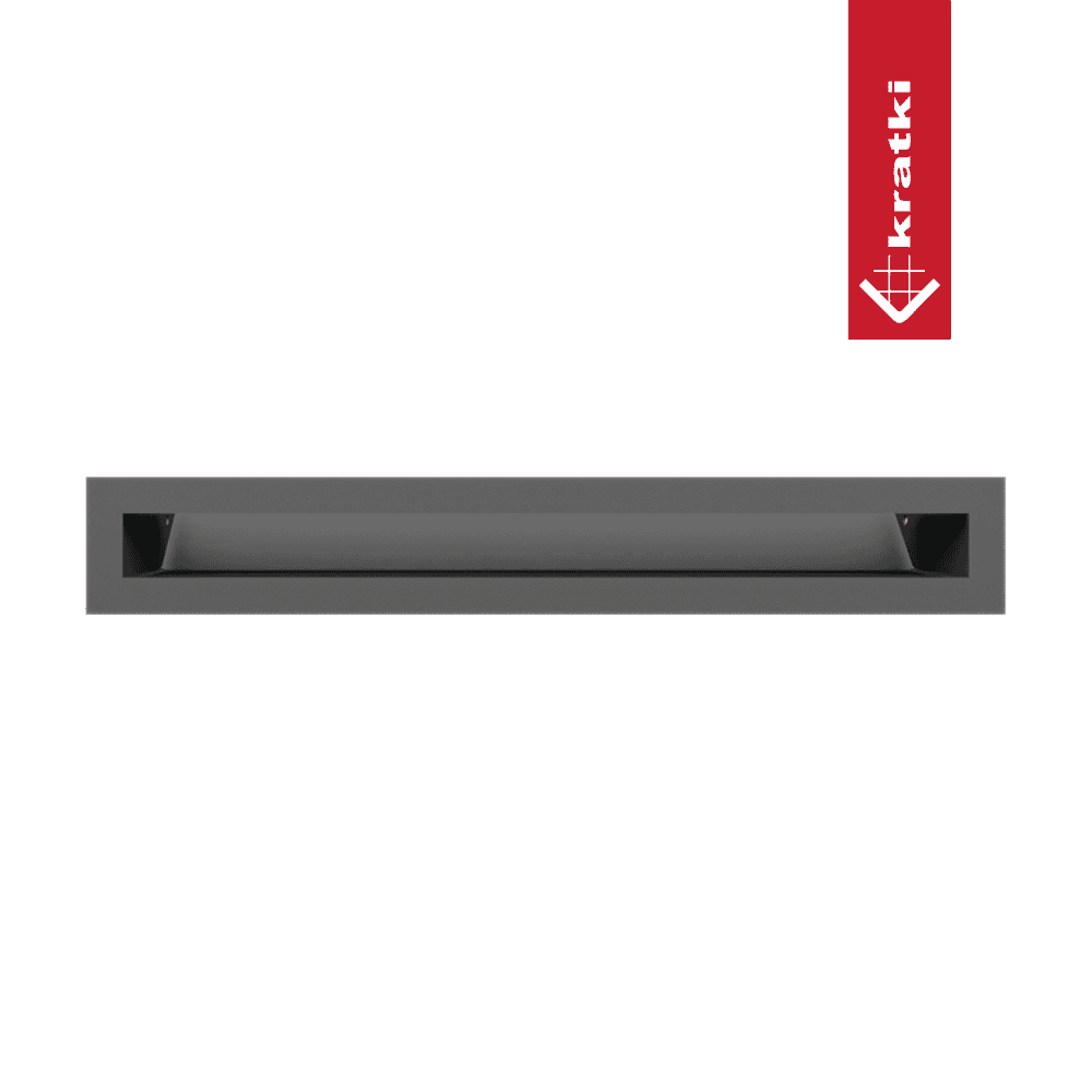 GRELHA VENTILAÇÃO PARA LAREIRA LUFT GRAFITE 6X40CM 45S - Image 3