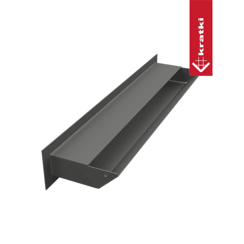 GRELHA VENTILAÇÃO PARA LAREIRA LUFT GRAFITE 6X40CM 45S - Image 4