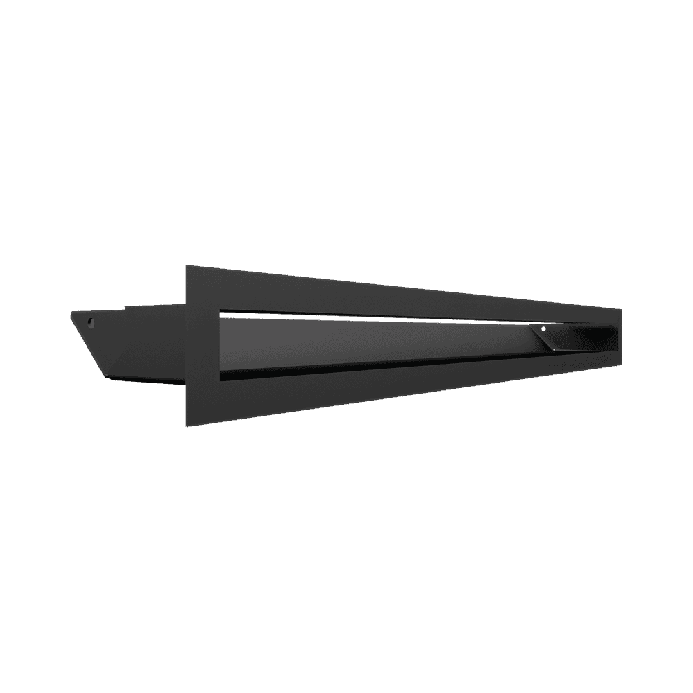 GRELHA VENTILAÇÃO PARA LAREIRA LUFT PRETA 6X60CM 45S