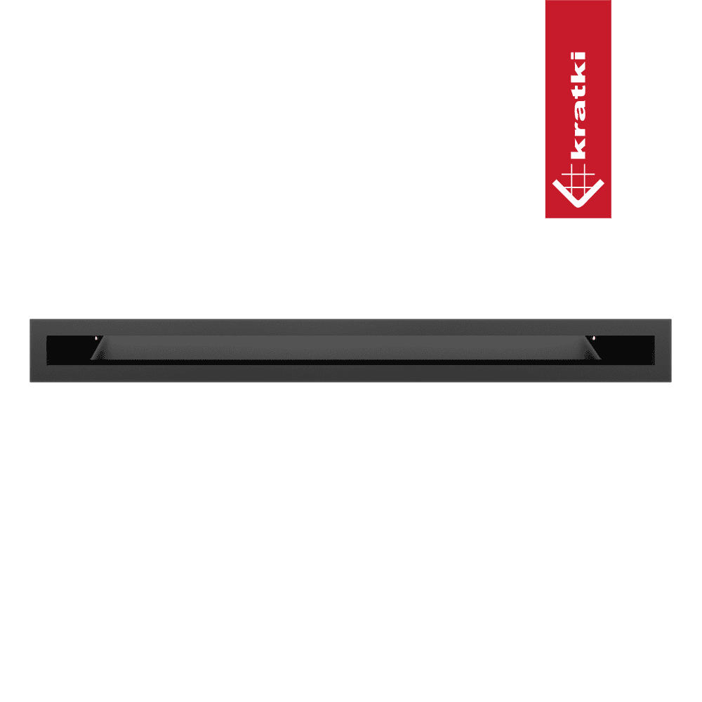 GRELHA VENTILAÇÃO PARA LAREIRA LUFT PRETA 6X60CM 45S - Image 2