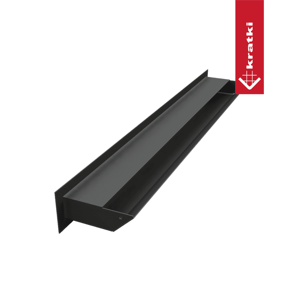 GRELHA VENTILAÇÃO PARA LAREIRA LUFT PRETA 6X60CM 45S - Image 3