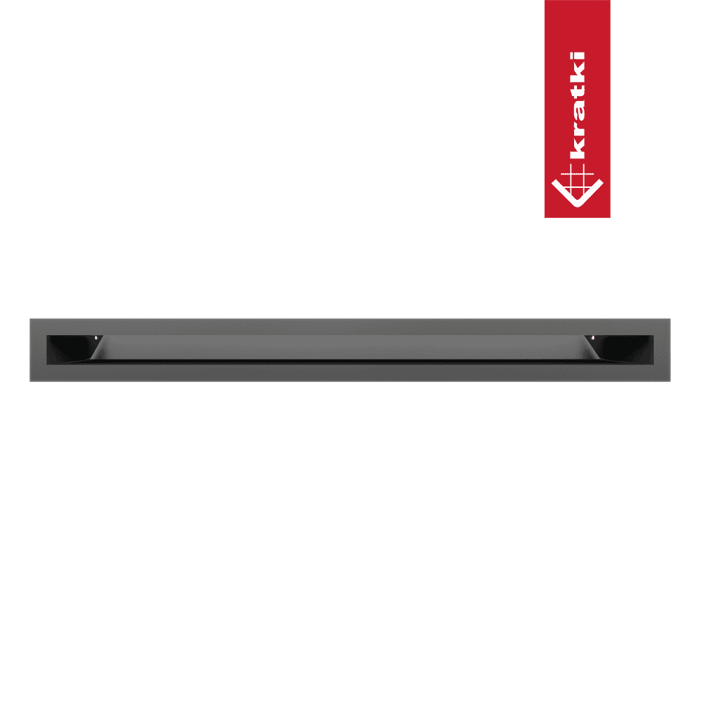 GRELHA VENTILAÇÃO PARA LAREIRA LUFT GRAFITE 6X60CM 45S - Image 2