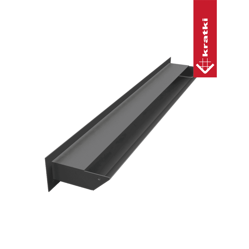 GRELHA VENTILAÇÃO PARA LAREIRA LUFT GRAFITE 6X60CM 45S - Image 3